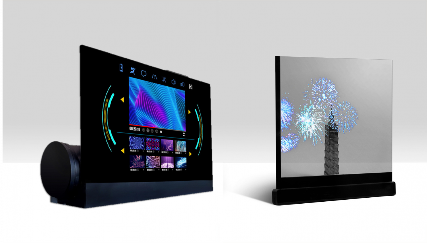 可卷式、折迭性、高透明